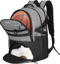 Soccer Backpack for Men and Women,Sports Bag with Ball Compartment,Gym Backpack with Shoe Compartment