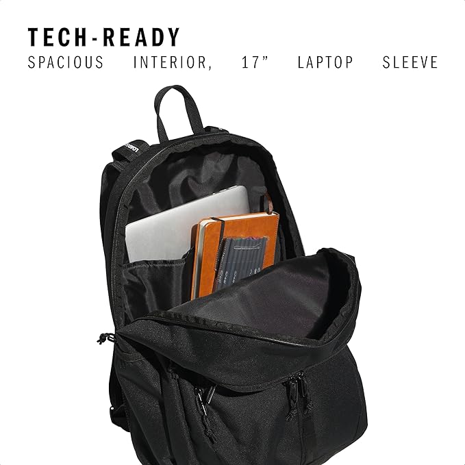 adidas Prime Backpack for Work, Travel Bag for Women and Men with Padded Compartment for Laptop