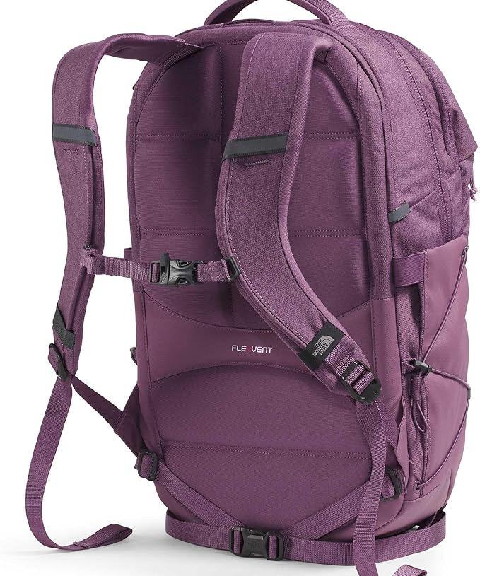 The North Face Women's Borealis Commuter Laptop Backpack - Everyday Travel Bag, Laptop Sleeve, Reflective Details, Chroma Purple Light Heather/Hushed Lavender, One Size