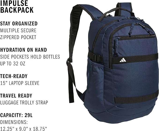 Impulse Backpack, sport bag for men and women, durable and lightweight