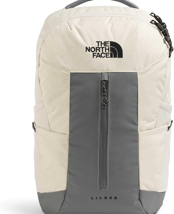 The North Face Lichen Daypack - Everyday Commuter Backpack, Laptop Sleeve, Water Bottle Pockets, Center Front Pouch, Desert Stone/Smoked Pearl/New Taupe Green, One Size