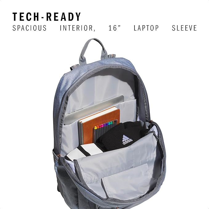 adidas Excel Backpack for Men & Women – Durable Large Athletic Laptop Bag