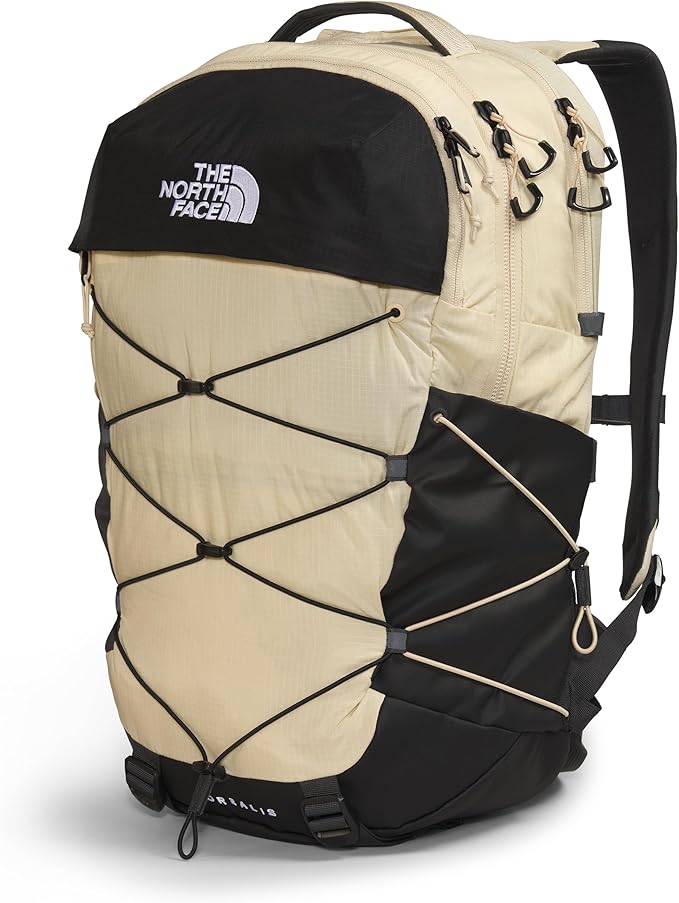 The North Face Borealis Commuter Laptop Backpack - Water Repellent, Laptop Sleeve, Large Main Compartment, Gravel/TNF Black-NPF, One Size