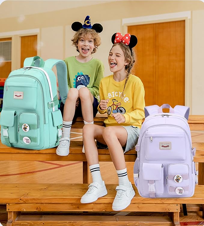 Makukke School Backpacks for Teen Girls - Laptop Backpacks 15.6 Inch College Cute Bookbag Anti Theft Women Casual Daypack,Purple Backpack