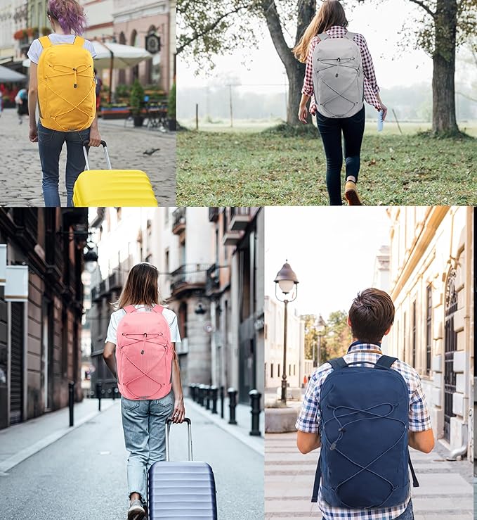 KEOFID Casual Daypacks Backpack for Men and Women, Hiking Backpack, Travel Backpack, Black Backpack for Sports, College Backpack, Water Resistant(Pink)
