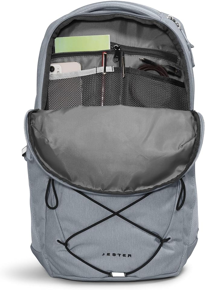 The North Face Jester Everyday Laptop Backpack - Commuter Daypack, Water Repellent, Laptop Sleeve, Mid Grey Dark Heather/TNF Black-NPF, One Size