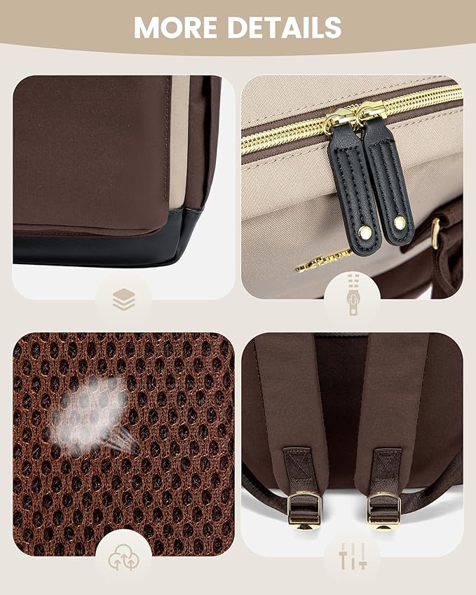 LOVEVOOK Travel Laptop Backpack Women, 15.6 Inch Anti-theft Laptop Bag with USB Port, Fashion Waterproof Computer Backpacks Teacher Nurse Backpack Purse for College Work
