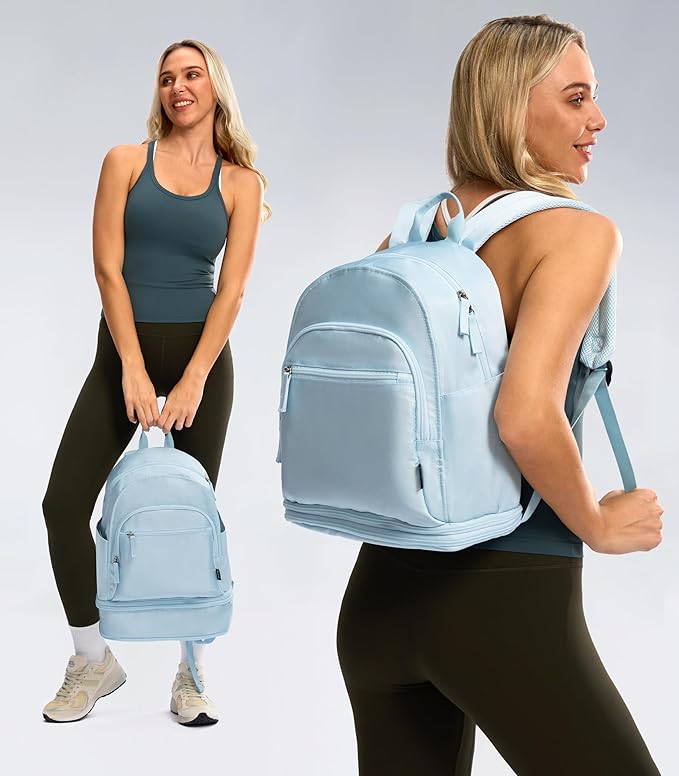 Gym Backpack for Women Men, Lightweight Gym Bag with Shoe Compartment, Waterproof Workout Backpack with Wet Pocket