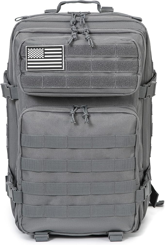 QT&QY 45L Military Tactical Backpacks Molle Army Assault Pack 3 Day Bug Out Bag Hiking Treeking Rucksack…