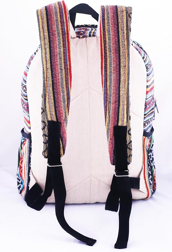 Anitya Hemp Backpack, Multi-Functional Pockets, Eco-Friendly, Unisex, Hiking Daypack, Durable Rucksack (AHLB04)