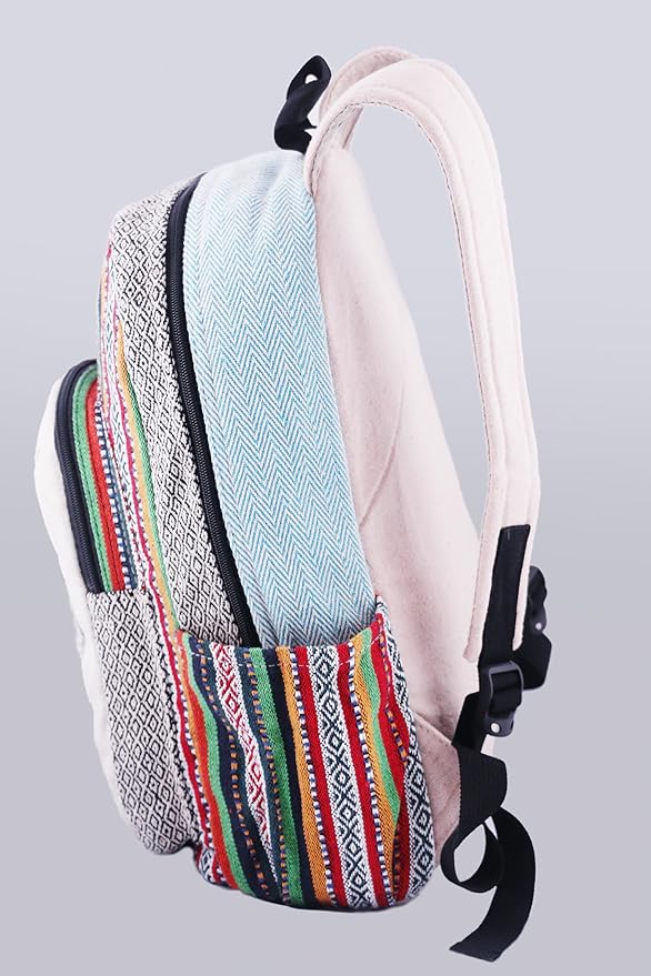 Anitya Hemp Backpack, Multi-Functional Pockets, Eco-Friendly, Unisex, Hiking Daypack, Durable Rucksack (AHLB02)