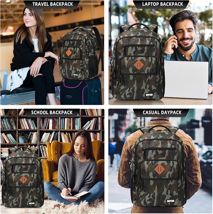 Classic Backpack for Men Women, School Backpack for Girls Boy Teens,15.6 Inch Laptop Bookbag with Reinforced Straps for College High School Work Business Computer Book Bag,mochilas para hombres