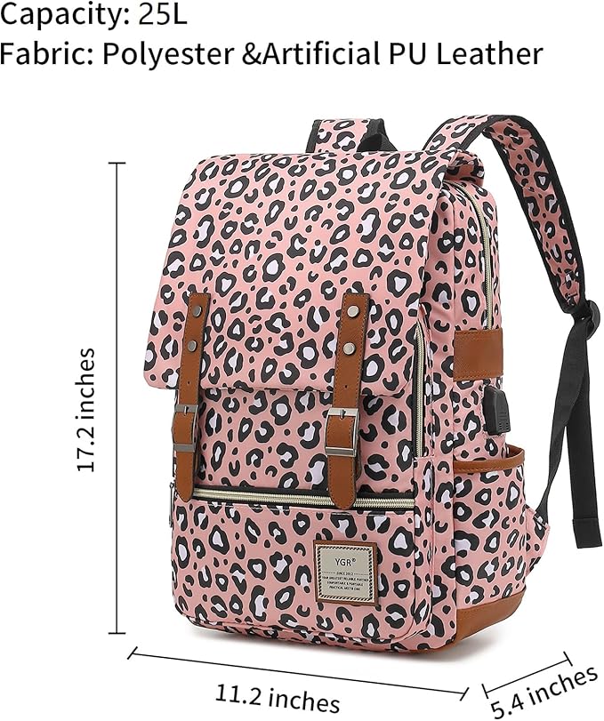 YGR Floral Laptop Backpack for Women, Female, School, Travel, Business, Outdoor Sports, Office, Work