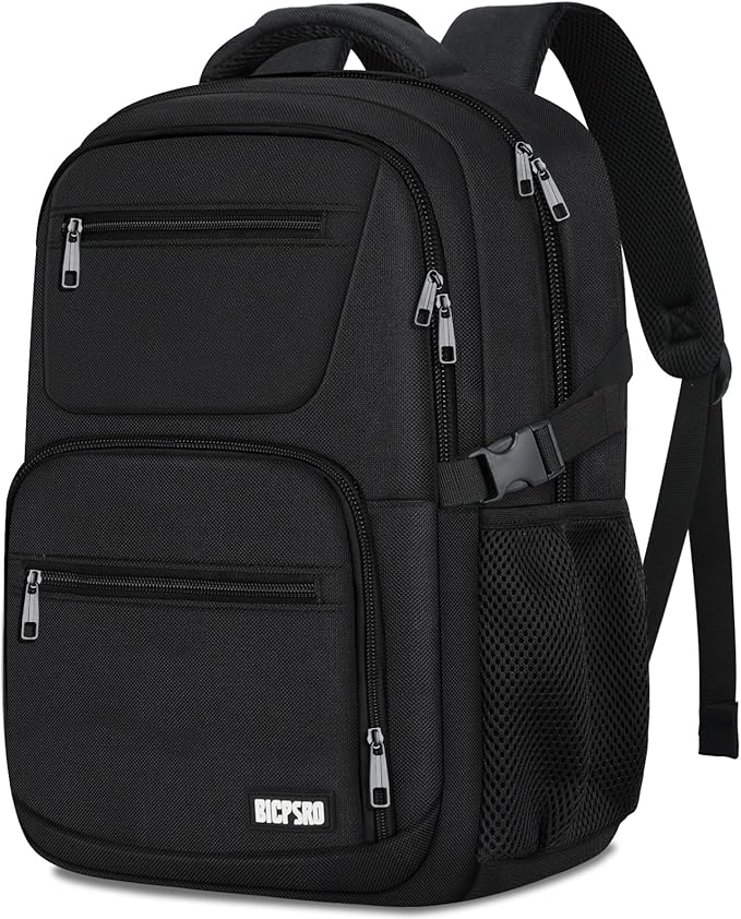 Black backpack for school, School Backpack for boys teens, Laptop Backpacks for men, College high middle school bookbag Fits15.6 Inch Laptop with Reinforced Straps, Boys backpack, Book bag