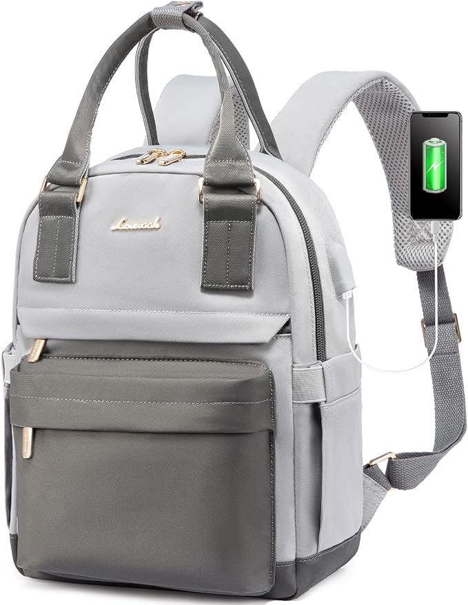 LOVEVOOK Mini Backpack for Women Stylish Waterproof Backpack Purse with USB Port, Cute Daypack for College Travel Party
