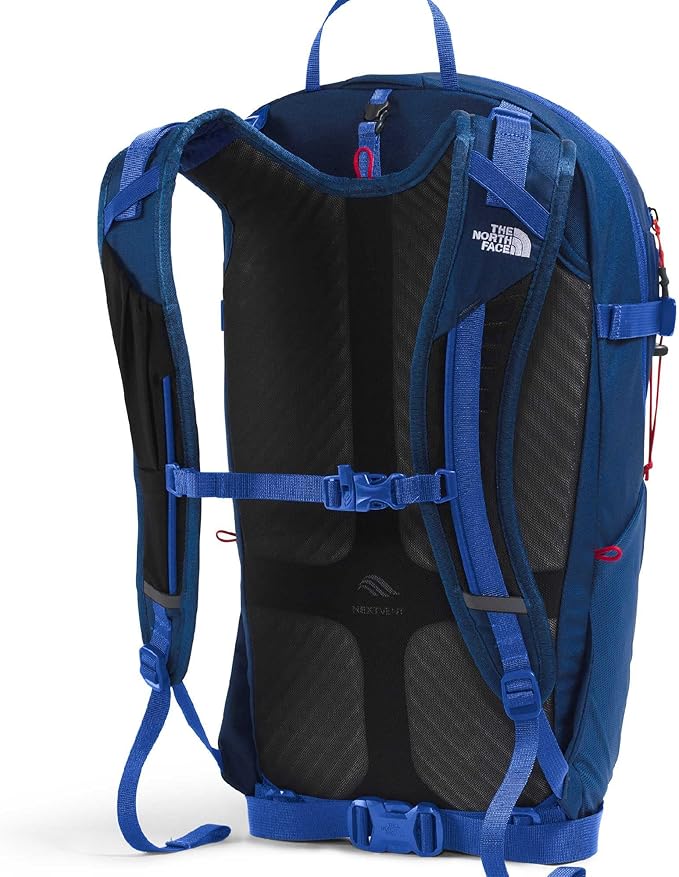 The North Face Basin 24 Liter Technical Daypack with Rain Cover - Unisex, Hiking Pole Attachment, Compression Straps, Estate Blue/TNF Blue, One Size