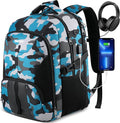 YAMTION School Backpack for Teen Boys Men,17.3 Inch Laptop Bookbag for High School College Students Work Office Business Travel