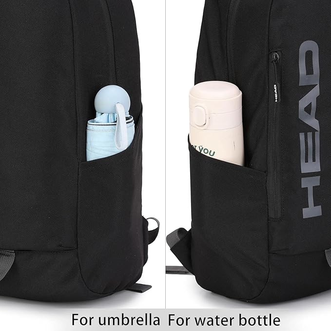 HEAD Waterproof Gym Backpack for Women & Men, Compact Sport Backpack for Gym/Fitness/Work/Daily, College Laptop Bag for 15.6 inch Notebook