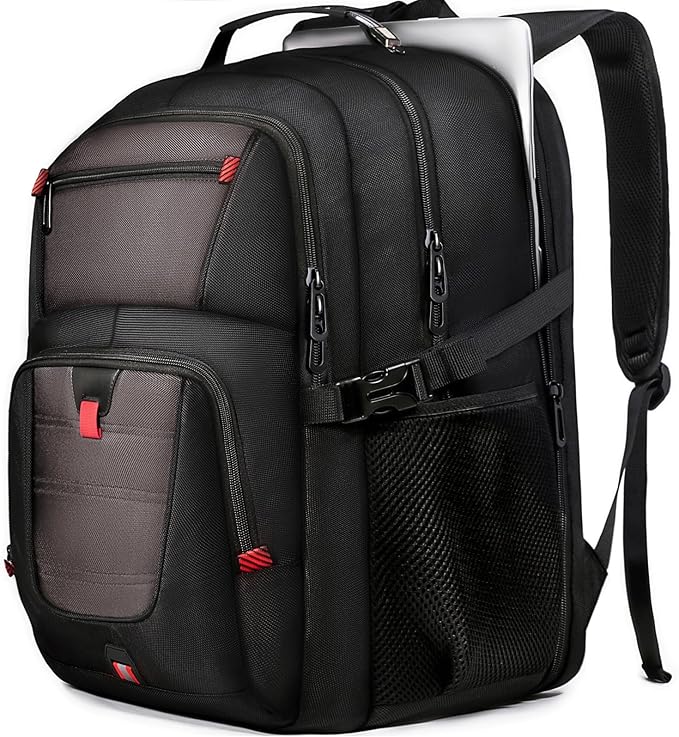 Z-MGKISS Travel Backpack, TSA Airline Approved, Travel Laptop Backpack with USB Charging Port, Large,Grey