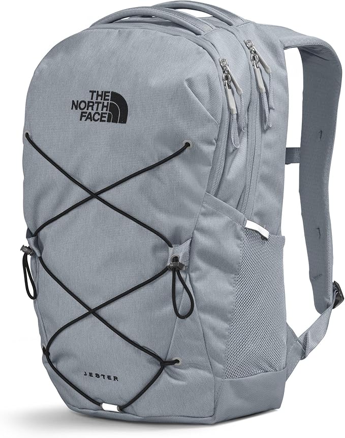The North Face Jester Everyday Laptop Backpack - Commuter Daypack, Water Repellent, Laptop Sleeve, Mid Grey Dark Heather/TNF Black-NPF, One Size