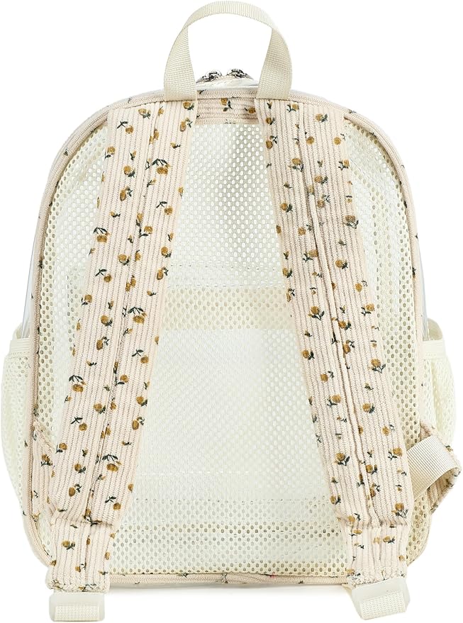 BTOOP Clear Mini Backpack for Stadium Events 12x12x6 Small Transparent Backpacks Plastic See Through Clear Bag for Concerts Work Festival Security Travel