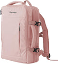 Travel Backpack, Expandable Large Capacity Business Work, Water Repellent Carry On Daypack with USB Charging Port, Fit 17 Inch Laptop, Bag for Men and Women, Pink