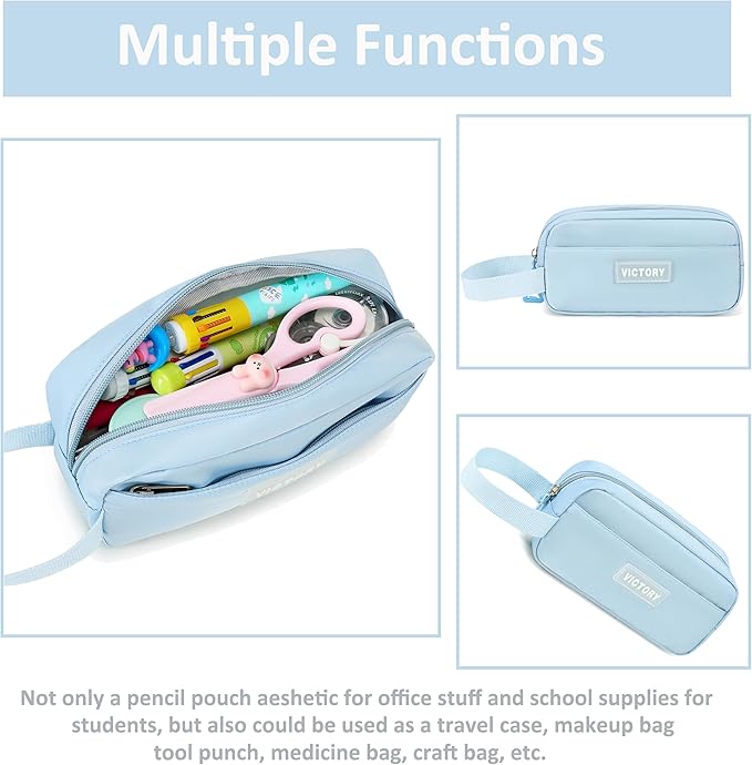 AO ALI VICTORY Backpack for Women Girls Set with Pencil Case 15.6 Inch Laptop School Bag Kids Elementary College Backpacks