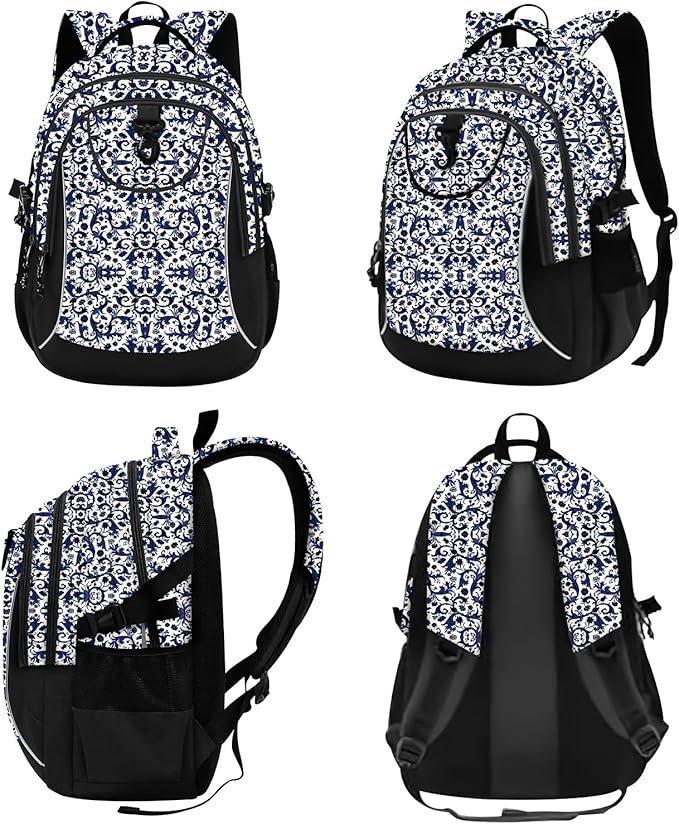 rickyh style School Backpack Travel Bag for Men & Women Lightweight College Back Pack with Laptop Compartmen