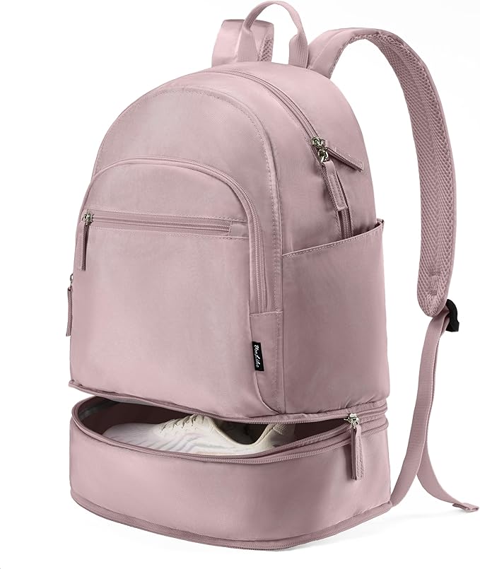 Gym Backpack for Women Men, Lightweight Gym Bag with Shoe Compartment, Waterproof Workout Backpack with Wet Pocket