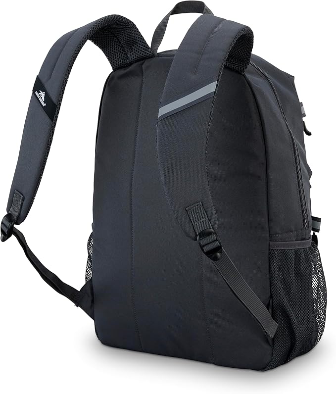 High Sierra Everclass Backpack - Travel or Work Laptop Bookbag with 360° Reflectivity, Dual Water Bottle Pockets & Fits Laptops Up To 15.6”, One Size, Mercury