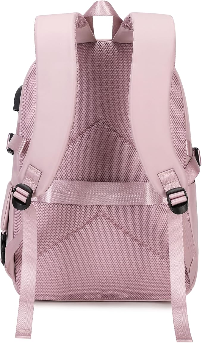 Joymoze Women Fashion Travel Backpack Set Roomy Laptop Rucksack Set Casual Daypack for Girl Purple