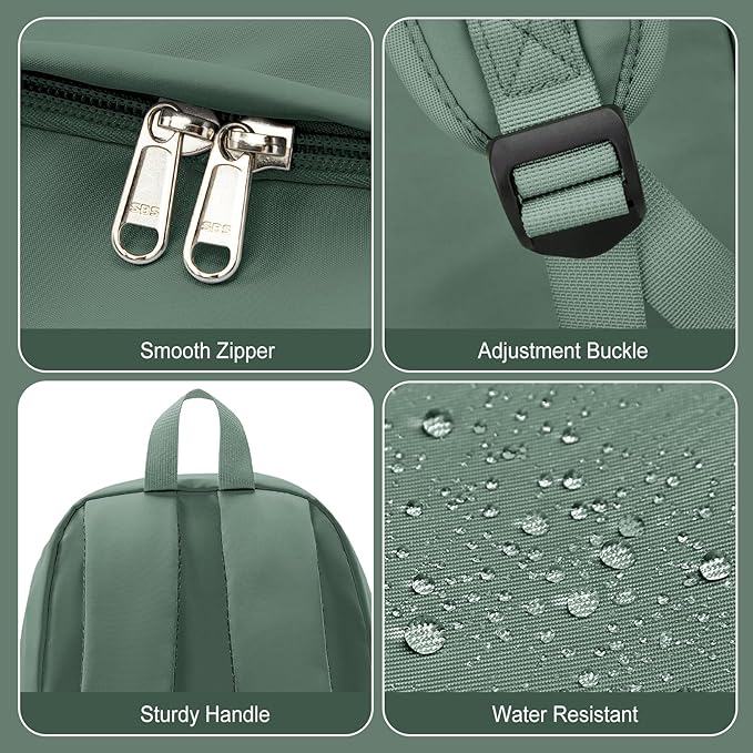 coofay Backpacks For School Bag School Backpack For College Backpacks Bookbag For Women Waterproof Gym Backpack For Men Book Bags Small Simple Backpack Olive Green