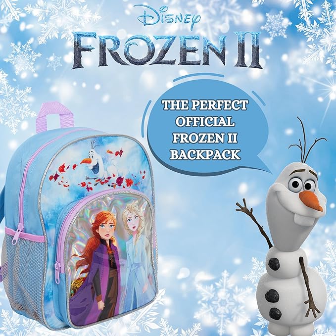 Disney® Official Frozen 2 Backpack for Girls with Elsa & Anna Into The Unknown School Nursery Travel Rucksack Lunch Bag