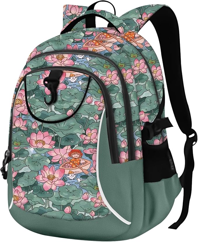 rickyh style School Backpack Travel Bag for Men & Women Lightweight College Back Pack with Laptop Compartmen