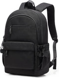 School Bag, Water Resistant School Backpack for Teen Girls Boys, 14 Inch Laptop Backpack for Women Men, Durable Lightweight Bookbag for Middle High School & College, Travel Daypack, Black