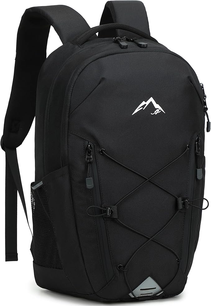 AO ALI VICTORY Women's Laptop Backpack 15.6 inch,Travel Backpack for Men,College Bookbag, Lightweight Outdoor Sport Hiking Back Pack, Everyday Daypack, Black