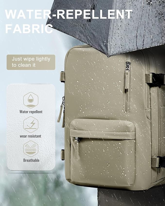WONHOX Large Travel Backpack Carry on Flight Approved Laptop Work Business Backpack for Women Men Mochila de Viaje