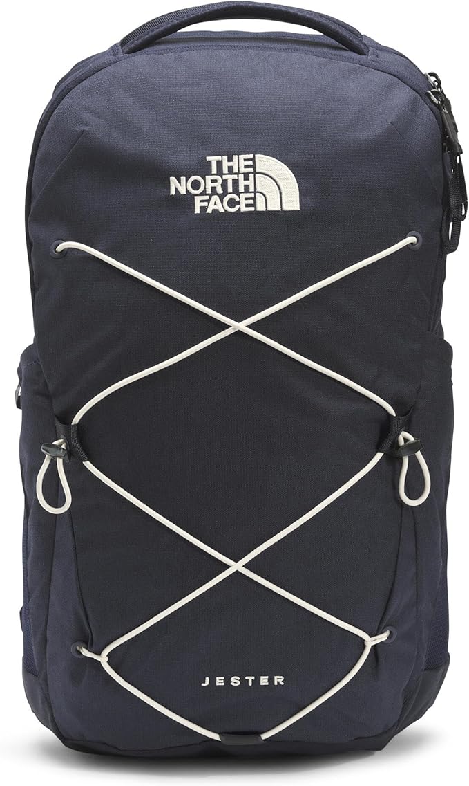The North Face Jester Everyday Laptop Backpack - Commuter Daypack, Water Repellent, Laptop Sleeve, Aviator Navy Light Heather/Vintage White-NPF, One Size