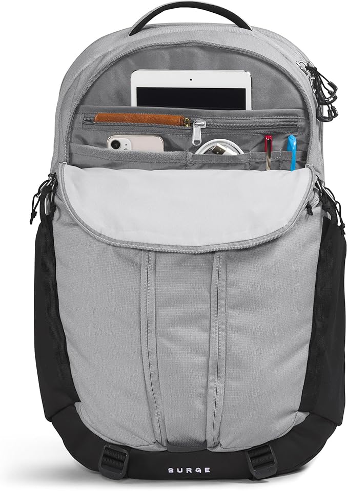 THE NORTH FACE Surge Commuter Laptop Backpack | Daypack With Water Repellent Finish, 16" Laptop Sleeve, Reflective Details