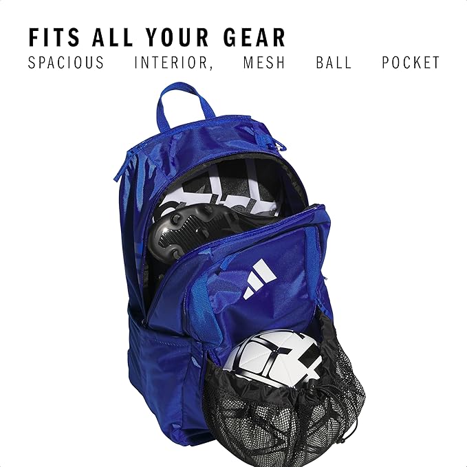 adidas Stadium 3 Soccer Backpack with Ball Pocket, 36L