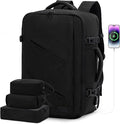 LOVEVOOK Travel Carry on Backpack, Large 40L Personal Item Travel Bag for Men & Women Flight Approved with 3 Packing Cubes, Suitcase Water Resistant Luggage Daypack Business Weekender Bag