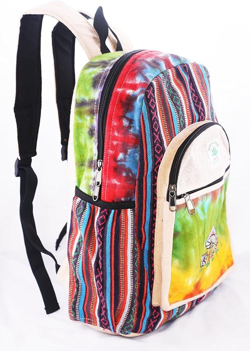 Anitya Hemp Backpack, Multi-Functional Pockets, Eco-Friendly, Unisex, Hiking Daypack, Durable Rucksack (AHLB03)