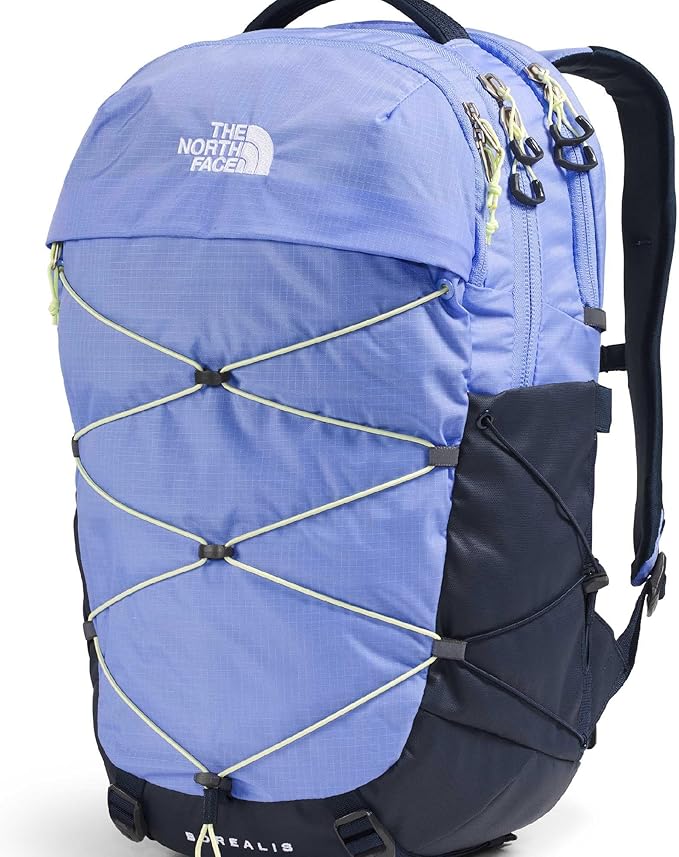 The North Face Women's Borealis Commuter Laptop Backpack - Everyday Travel Bag, Laptop Sleeve, Reflective Details, Periwinkle Glow/Summit Navy/Lemon Mist, One Size