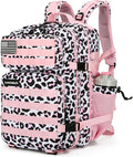 25L Tactical Backpack for Men and Women Military Backpack Small Assault Pack Molle Backpack Bug Out Bag Travel Rucksack Daypack (Pink Leopard)