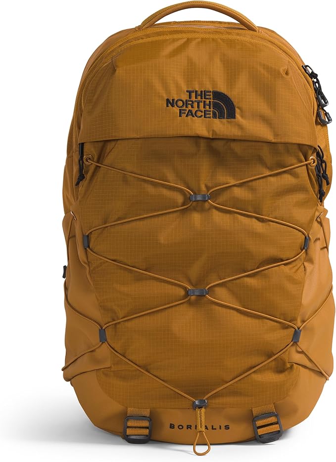 The North Face Borealis Commuter Laptop Backpack - Water Repellent, Laptop Sleeve, Large Main Compartment, Timber Tan/TNF Black, One Size