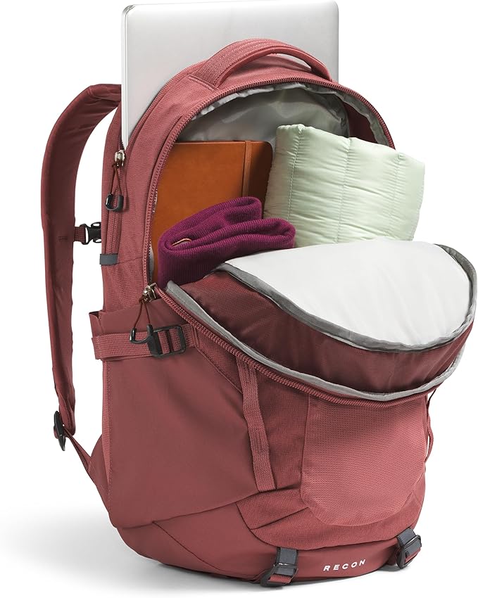 The North Face Women's Recon Everyday Laptop Backpack - PFAS Free, Canyon Dust Dark Heather, One Size