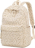 BTOOP School Backpack for Teens Large Corduroy Bookbag Lightweight 15.6 inch Laptop Bag for Girls Women Casual High School College