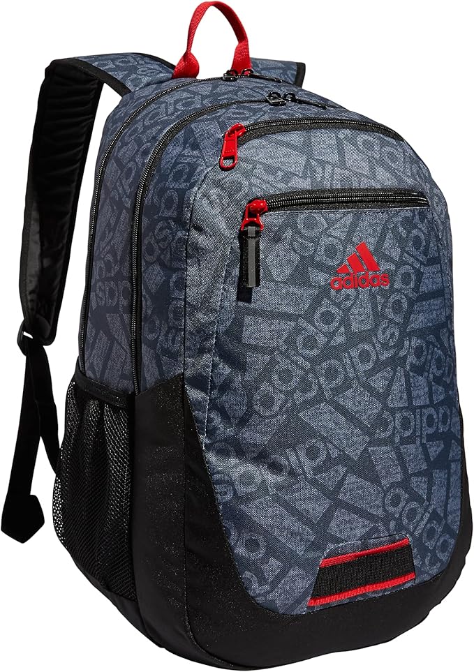 adidas Unisex Foundation Backpack for Laptop, Large Durable Athletic Gym Bag
