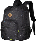 Goloni Lightweight Laptop Backpack 1.1Lbs, 36L Wear-Resistant Water Resistant Backpack with Laptop Compartment for Men Women, College Work Travel Bookbag,Starry Black