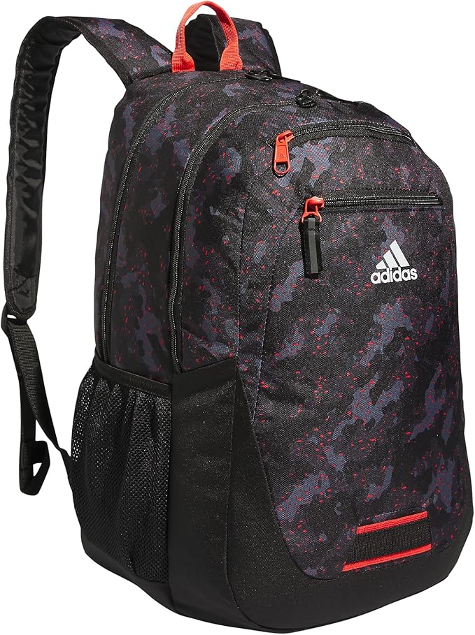 adidas Unisex Foundation Backpack for Laptop, Large Durable Athletic Gym Bag
